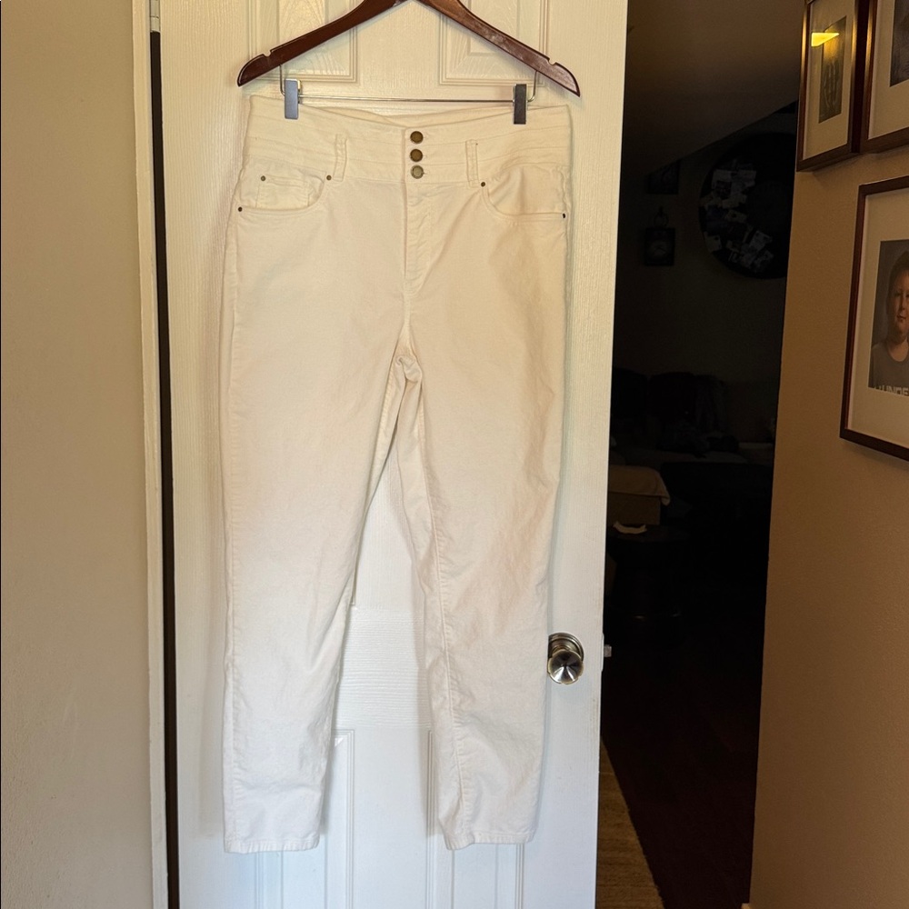 Ann Taylor Elegant Cream Trousers